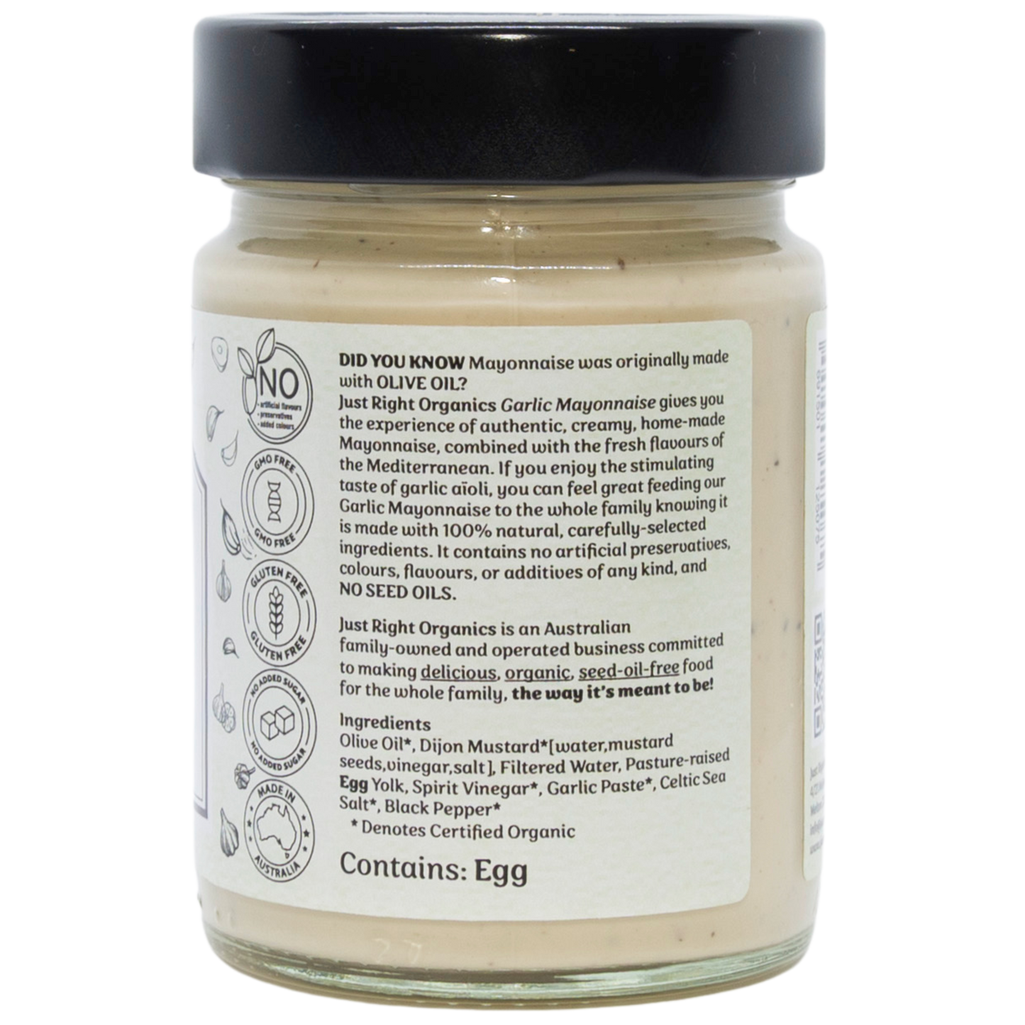 Garlic Mayonnaise - tangy, seed-oil-free aïoli